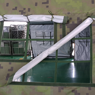 Военная палатка Гуманизированный дизайн окна